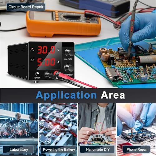 Alimentation DC variable SPS-E305 pour laboratoire et réparation électronique