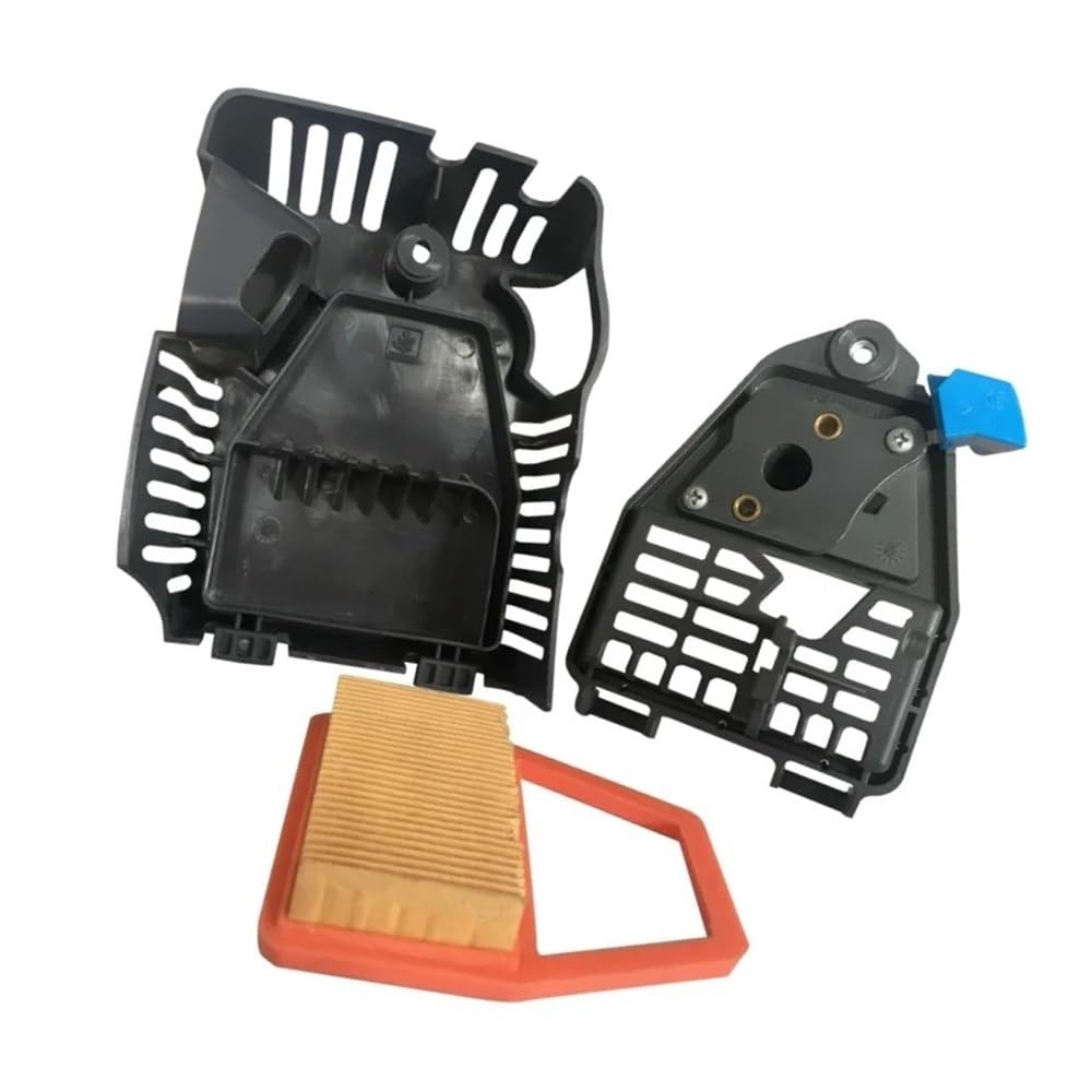 Kit completo de filtro de aire compatible con desbrozadoras OM36, OM43, 36, 43, EF3600 y EF4300. Incluye tapa, soporte y kit de limpieza.