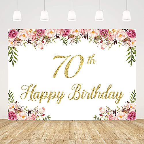 Fondo fotográfico 8x6ft para cumpleaños color rosa miniatura 1