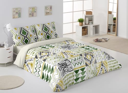 Parure de lit 180 coton bio taupe anti transpiration nuit