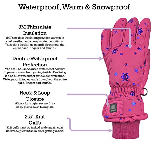 Image of N'Ice Caps Kids Waterproof Winter Thinsulate Warm Gloves