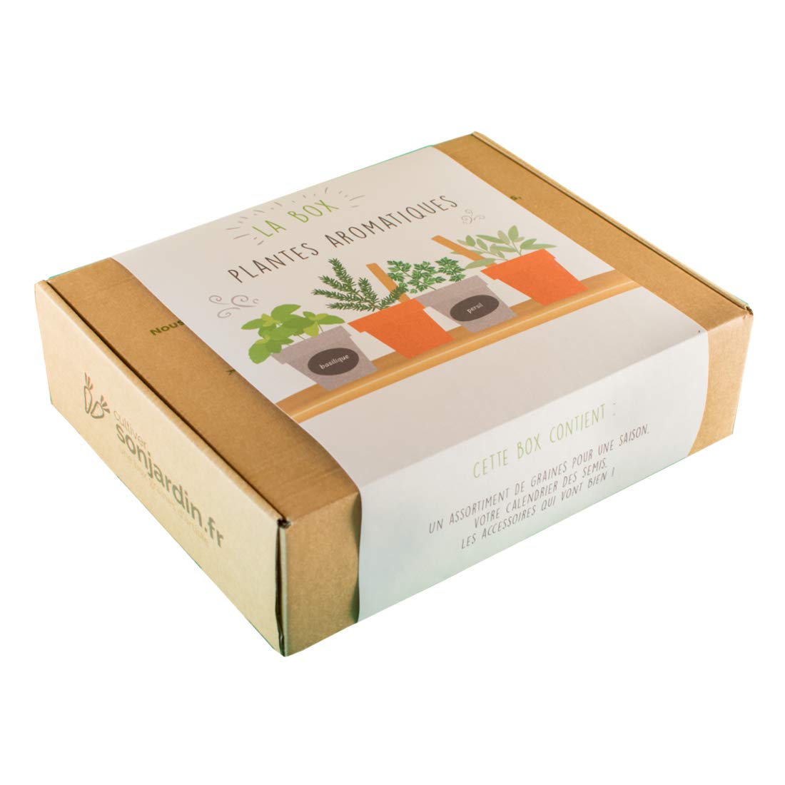 Coffret Cadeau de Jardinage // Box de Jardinage Plantes Aromatiques
