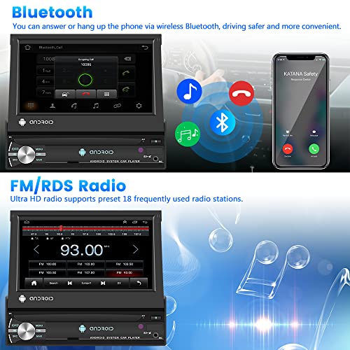 Hikity DAB+ Autoradio mit Navigation und Bluetooth-Funktion 1 Din