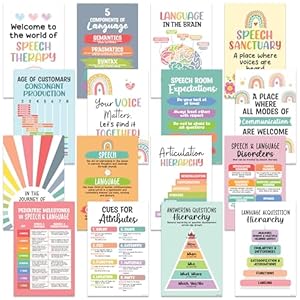 Decorably 16 Speech Therapy Posters...