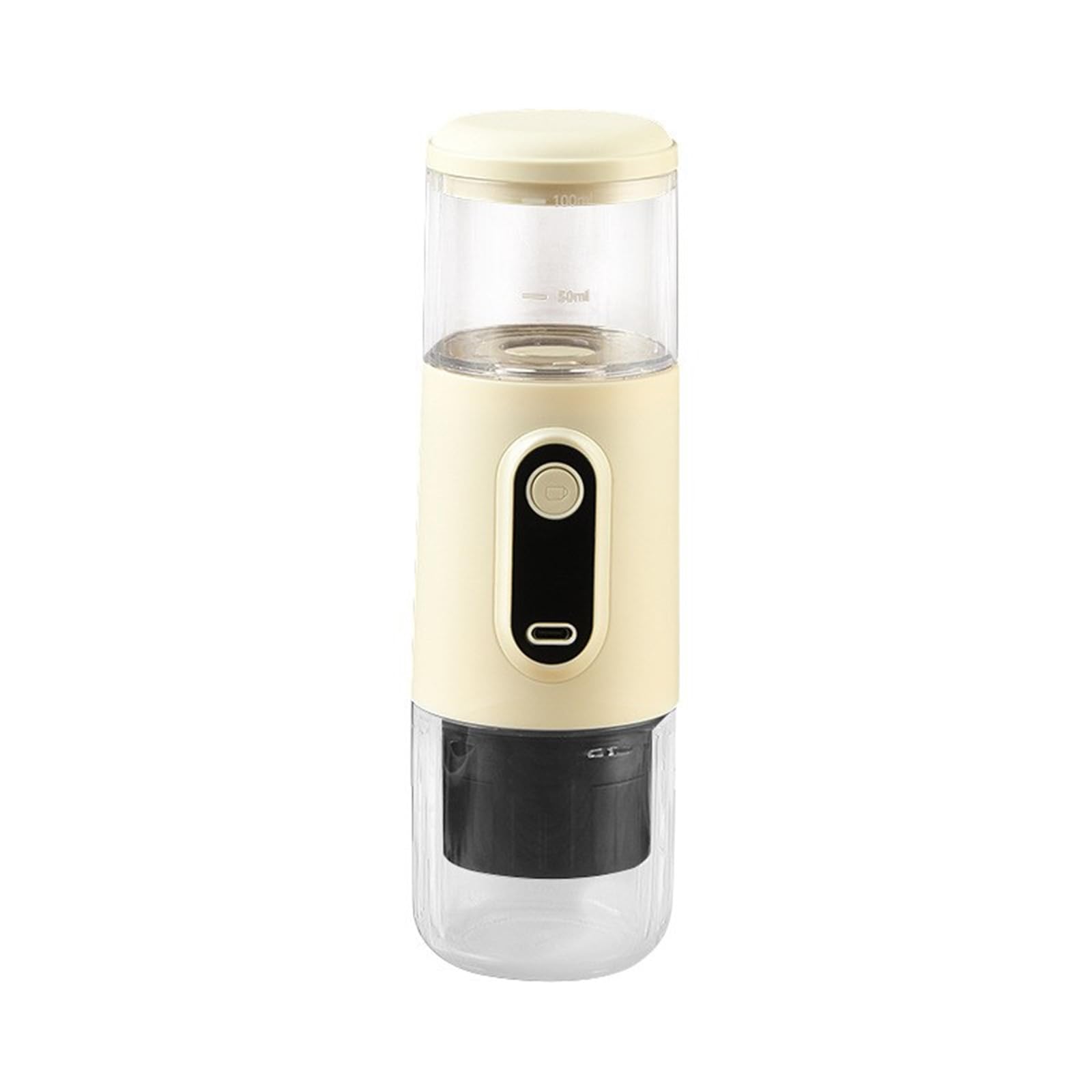Buxuaaaa Bee White Espresso Coffee Maker Abs Texture Portable Espresso Maker For Car Home And Camping For Coffee Pods And Powder Brewing Machine