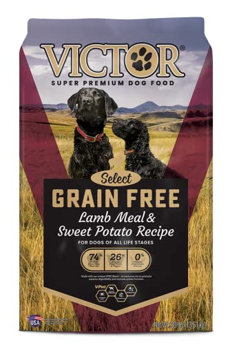 Victor Super Premium Dog Food – Grain Free Lamb Meal & Sweet Potato...