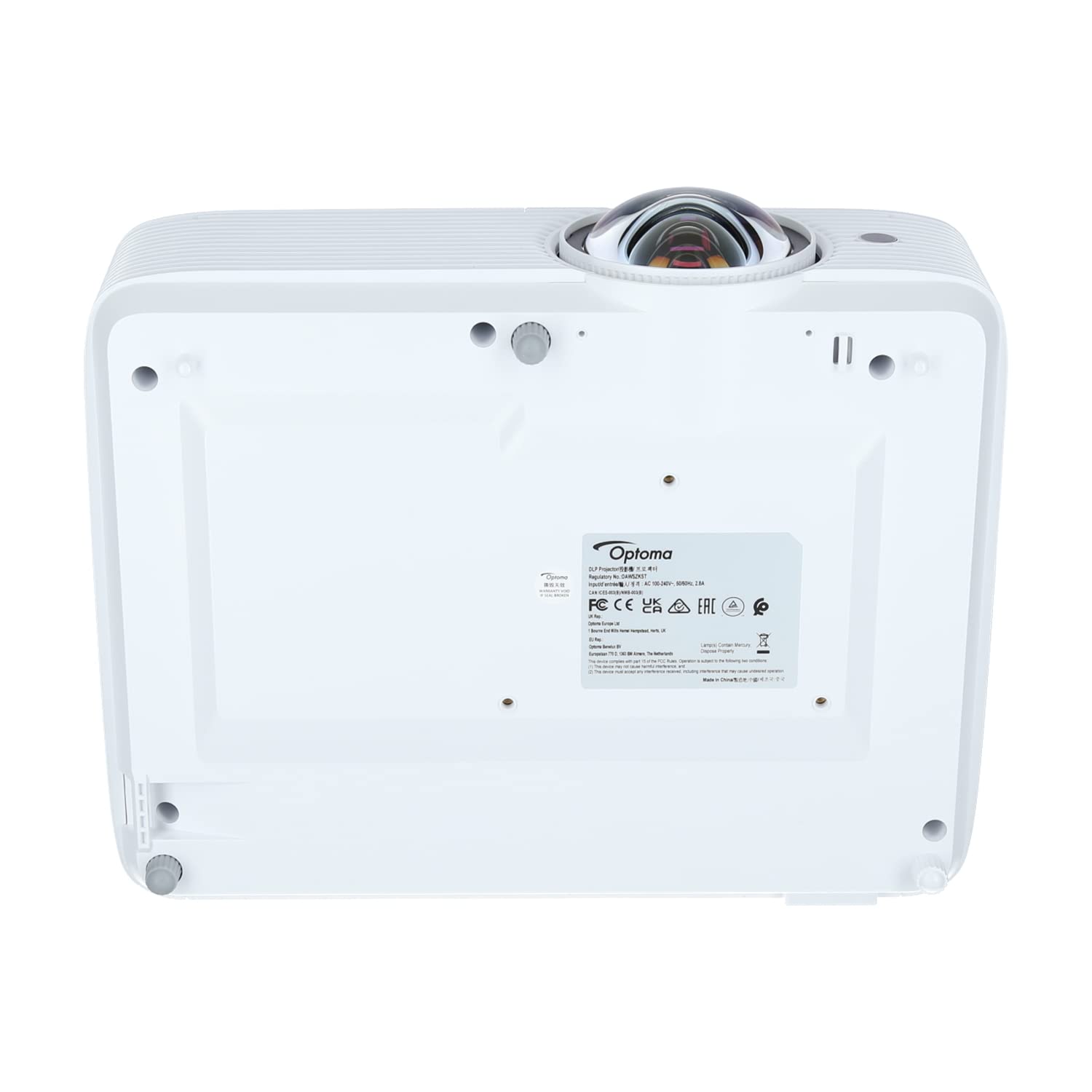 Optoma H117ST vidéo-projecteur Projecteur à focale Standard 3800 ANSI lumens DLP WXGA (1280x800) Compatibilité 3D Blanc