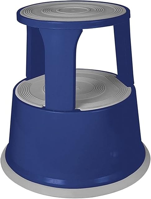 BLUE Heavy Duty Metal SUPASTEP Kick Step Stool, Load Capacity upto 150KG