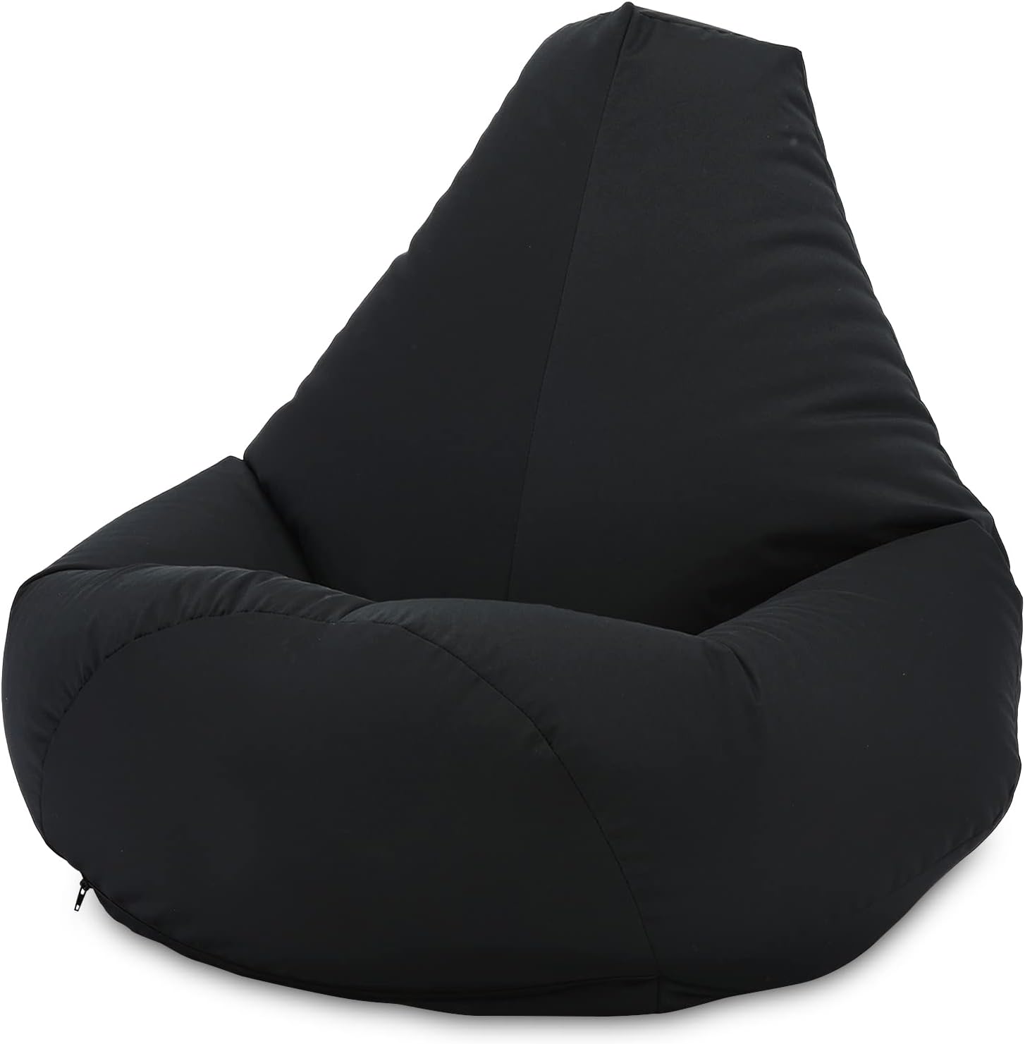 – Beautiful Beanbags - Adult Highback Beanbag Chair - Large Water-Resistant for Indoor and Outdoor Use - Lounge or Gaming Chair - Manufactured in UK (Black)