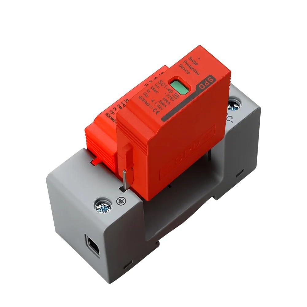 SPD 2P DC Surge Protector 500V 600V 800V 1000V, adatto for la protezione contro i fulmini dei sistemi di energia solare fotovoltaica | 20-40KA,600V