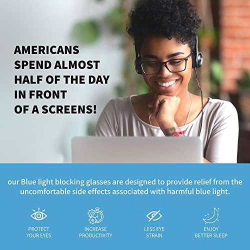 Blue Light Blocking Glasses For Men/Women Anti-Fatigue Computer Monitor Gaming Glasses Prevent Headaches Gamer Glasses #TOP4