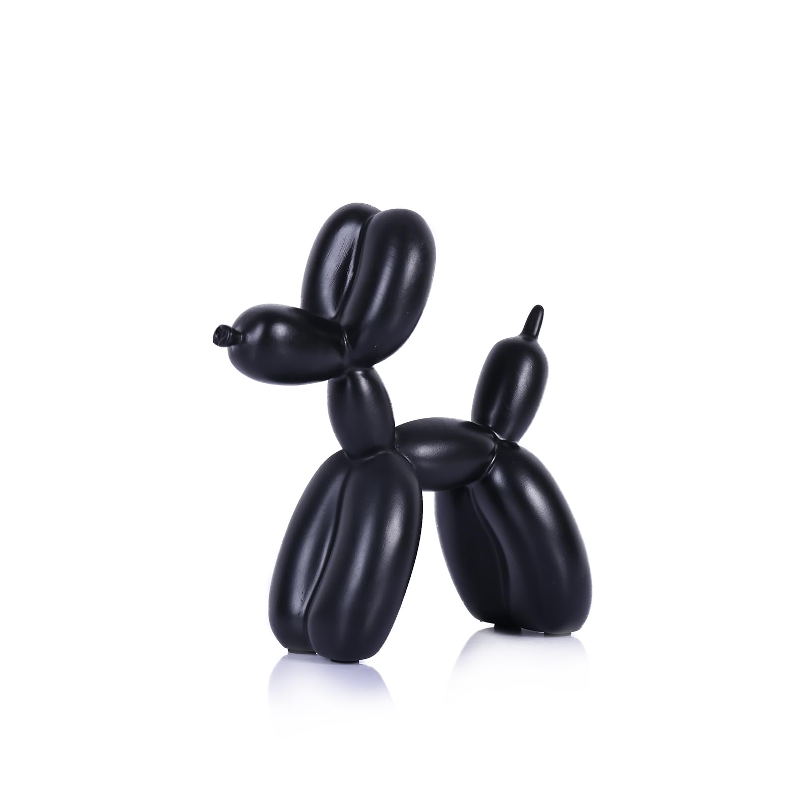 XIAOMAGG Black Balloon Dog Decor,Balloon Dog Statue,Balloon Animal Decor,for Shelf Decor Preppy Room Decor,Cute Statue Home Decor, Bedroom Modern Sculpture Desk Decor, Decorations Figurines