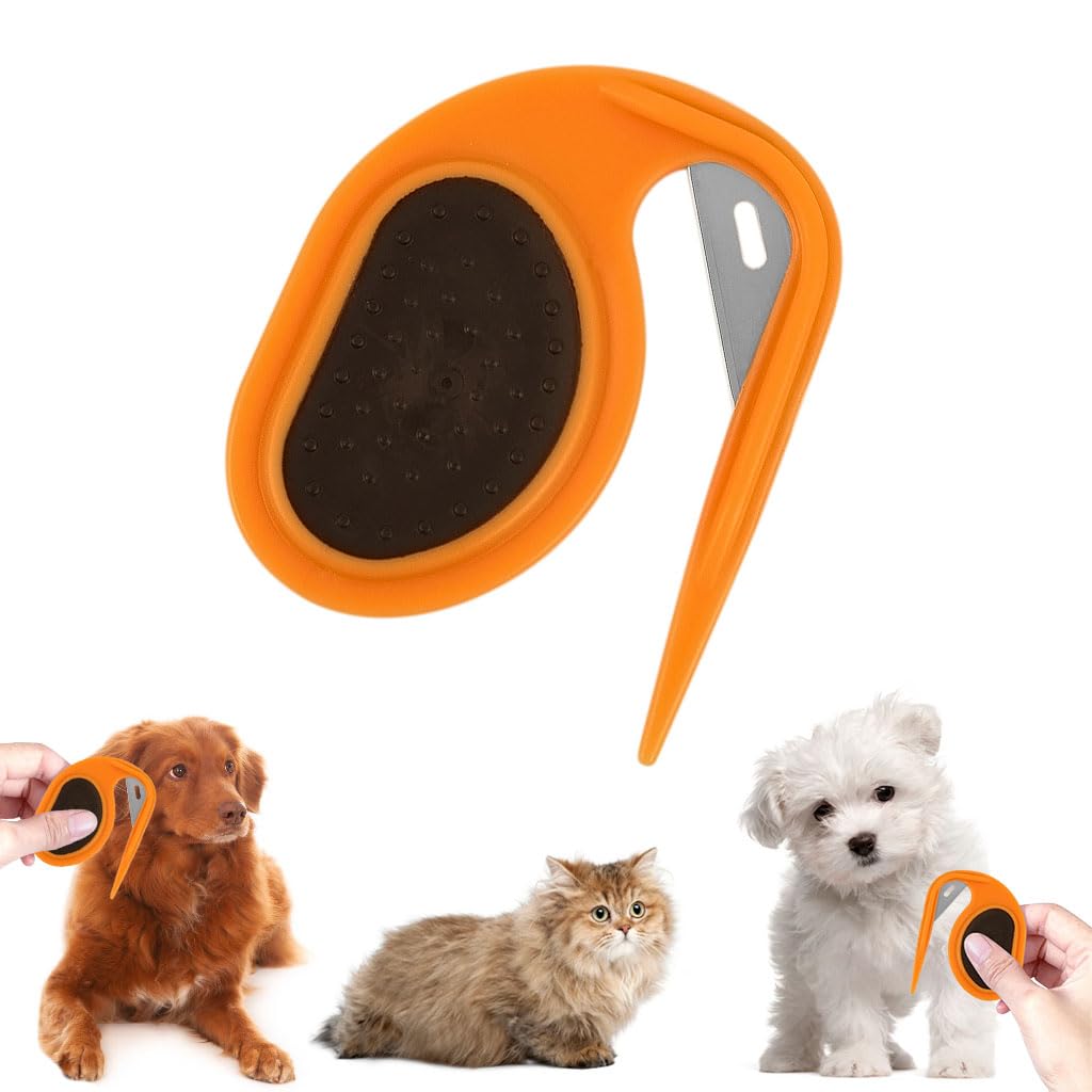 Qpets® Pet Knotting Comb, Dog Hair Mats Remover Pet Grooming Tool No Hurt Hair Mats Comb Remover Blade Comb Mats Remover for Cat & Dog (B0CZP3Z84K) Amazon Price History, Amazon Price Tracker