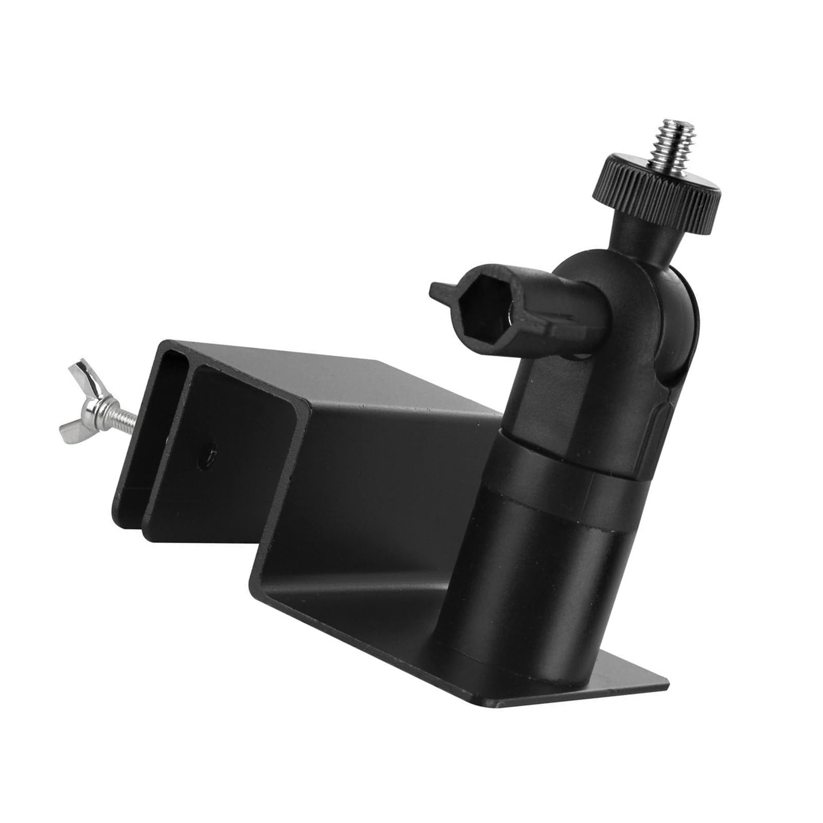 Hdoytxxm Black Aluminum Alloys Solars Panel Brackets 360 Degree Adjustable Angles Gutters Mounting Systems Durability Secure Universals Solars Panel Mounting Brackets