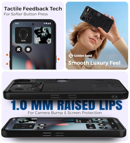 Image of Vraity Shockproof Ultra Hybrid Matte Black Case Cover Compatible with Nothing Phone 3