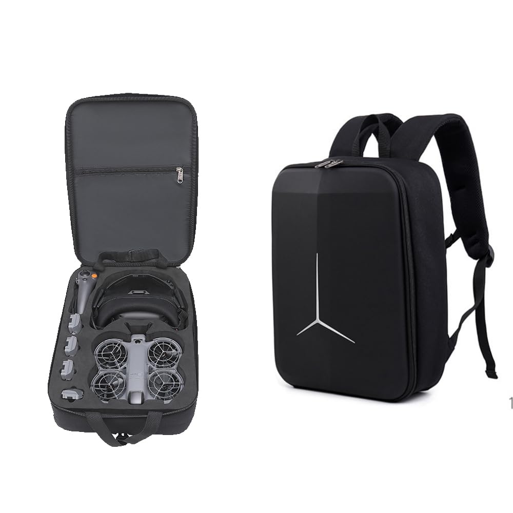 Étui de transport pour DJI NEO 2 et lunettes N3, sac de rangement, sac à dos portable, housse de protection pour Neo 2 Fly More Combo, pour rangement de manette RC-N3, étui d'accessoires de drone