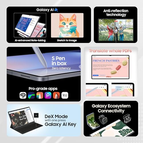 Image of Samsung Galaxy Tab S10 Ultra [Smartchoice], S Pen in-Box, 36.99 cm (14.6 inch) Dynamic AMOLED 2X Display, 12 GB RAM, 512 GB Storage, Wi-Fi Tablet, Platinum Silver