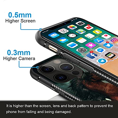 Zhegailian Iphone 13 Pro Max Case,Extraordinary Spirit Horse Iphone 13 Pro Max Cases For Boys,Non-Slip Back Cover[Shock Absorption] Soft Tpu Bumper Frame Support Case For Iphone 13 Pro Max 6.7-Inch #TOP2