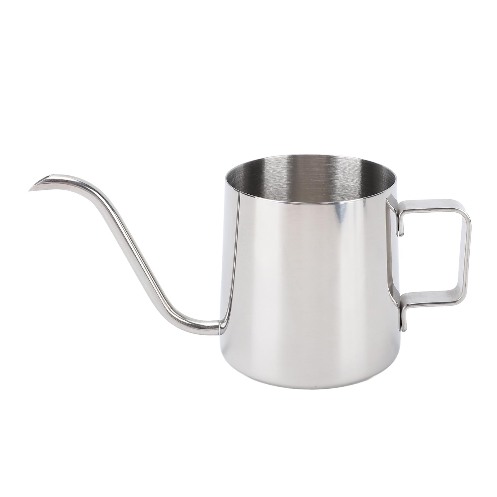Dpofirs Pour Over Kettle Gooseneck Spout Coffee Tea Pot, Long Narrow Drip Cup for Coffee Maker Carafe, Stainless Steel Camping Coffee Pot for Travel Outdoor (240ML)