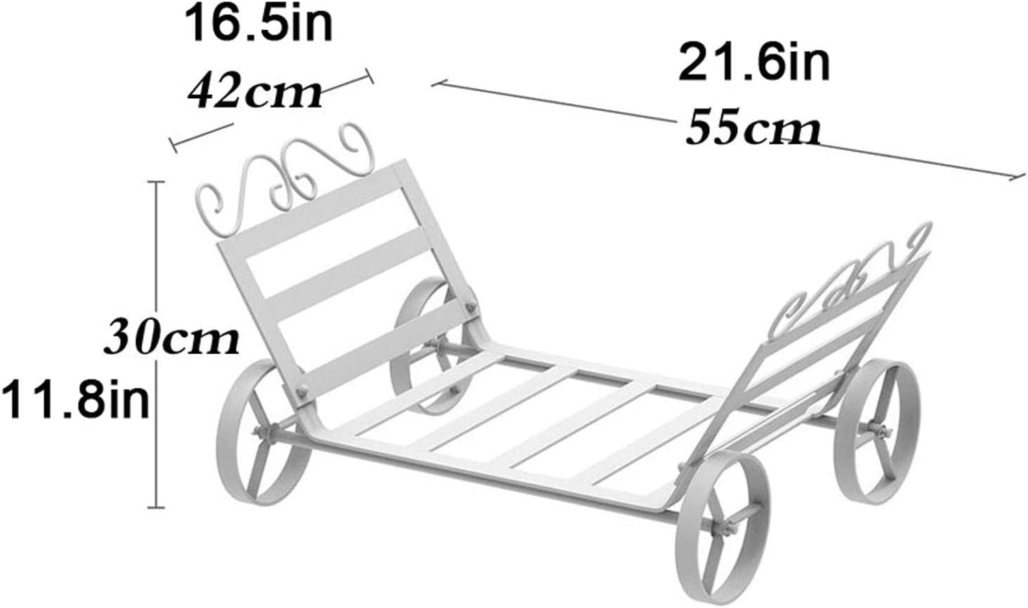 Firewood Stand Firewood Log Rack Tool Set Steel Wood Storage Accessory Fireplace Log Rack Firewood Holder with Decorative Wheels Suitable for Kitchen or Home