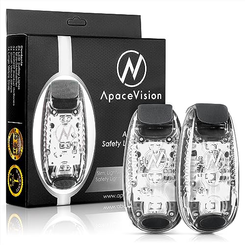 Image of Beaconbright LED Safety Light (2 Pack) - Clip On Strobe /Running Lights for Runners, Dog, Bike, Walking, Boat, Kayak, Stroller and More - High Visibility Accessories for Reflective Gear, Bicycle