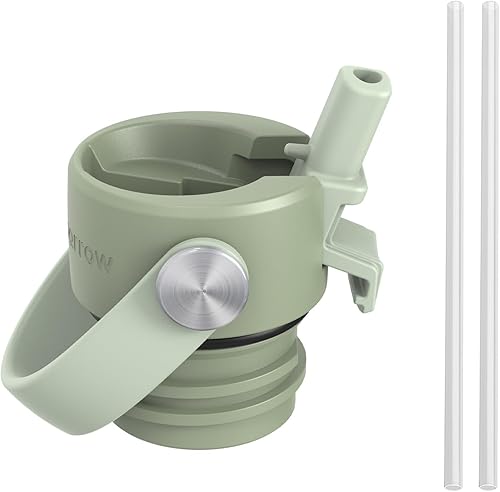 Miniatura 4 de Super Sparrow Botella de agua aislada con pajilla, de 17 onzas, 25 onzas, 32 onzas, termo reutilizable a prueba de fugas, botella de agua para