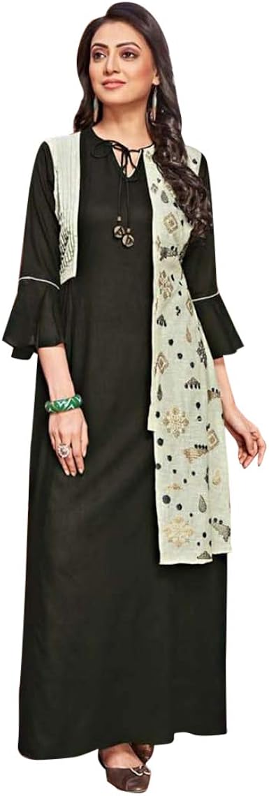 ruffle sleeves kurti