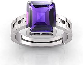 Todani Jems 14.25 Ratti 13.60 Carat Amethyst Ring Katela Ring Original Certified Natural Amethyst Stone Ring Astrological ...