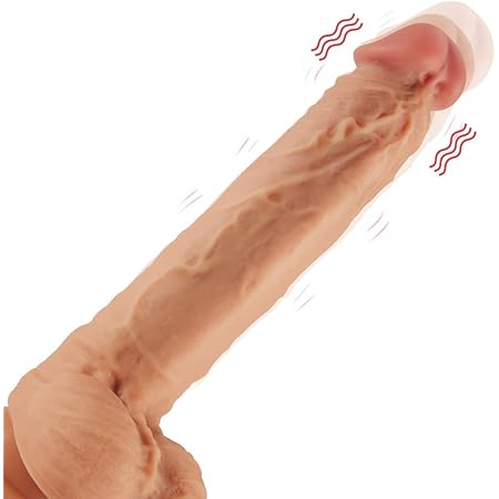 High Quality 8.6" Thrusting Dildo Vibrator with Vibrating and Heating, Realistic Telescopic Penis for G-spot Stimulation, Fondlove Wireless Automatic Vibrating Dildos Anal Sex Toy for Women and Couple