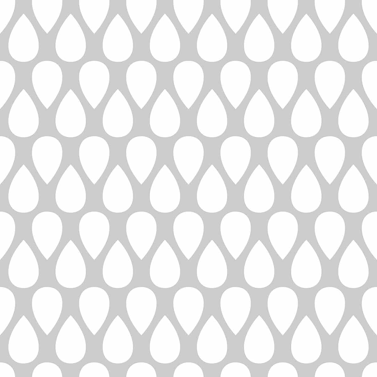 Walls By Me Grey Trellis Peel and Stick Removable Wallpaper 0582