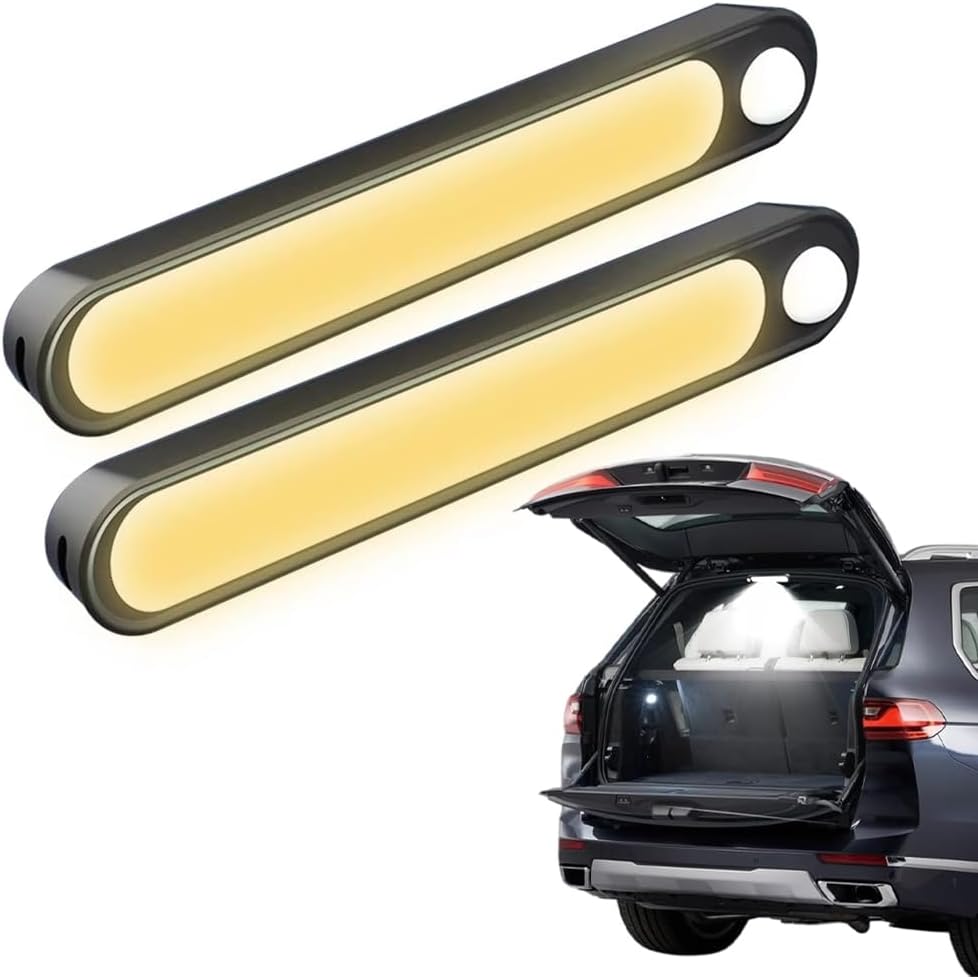 Car Trunk LED Light for Dodge Neon Coupe/Neon Sedan R/T SRT-4 1994-2006, with Automatic Sensor, Rechargeable Adhesive Interior Light for Car Trunk Area Vehicle Inside,B Warm 500mAh