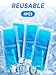 YOUSHARES Ice Packs for Insulin Cooler Travel Case - TSA Approved Medicine Cold Pack for Air Travel, Reusable Mini Freezer Packs Small Diabetic Cooling Flight Ice Bags 4 Packs
