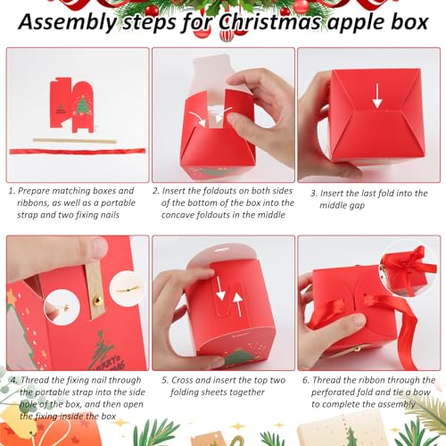 Scatola Regalo, ACTOYS 8 Pezzi Scatole Natalizie