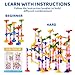 JOYIN Marble Run Premium Set（196 Pcs- Construction Building Blocks Toys, STEM Educational Toy, Building Block Toy(156 Translucent Plastic Pieces+ 40 Glass Marbles)