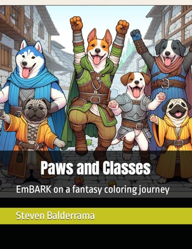 Paws and Classes: EmBARK on a fantasy coloring journey