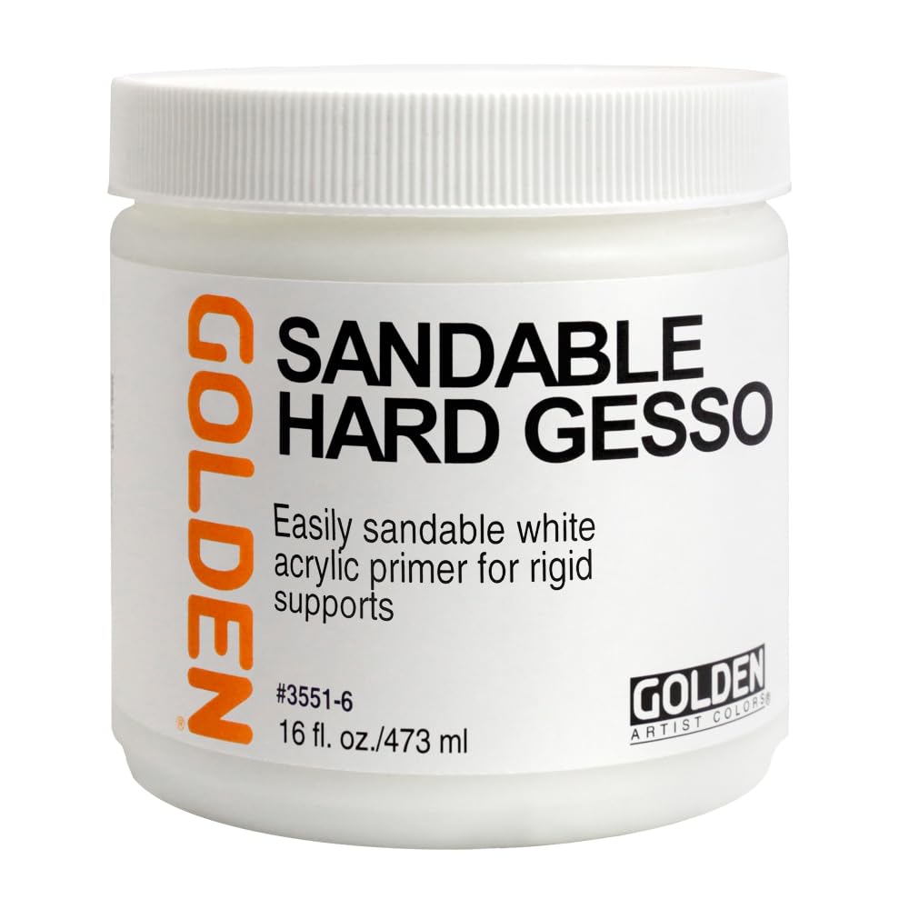 Golden Acrylic Sandable Hard Gesso - 16 oz Jar