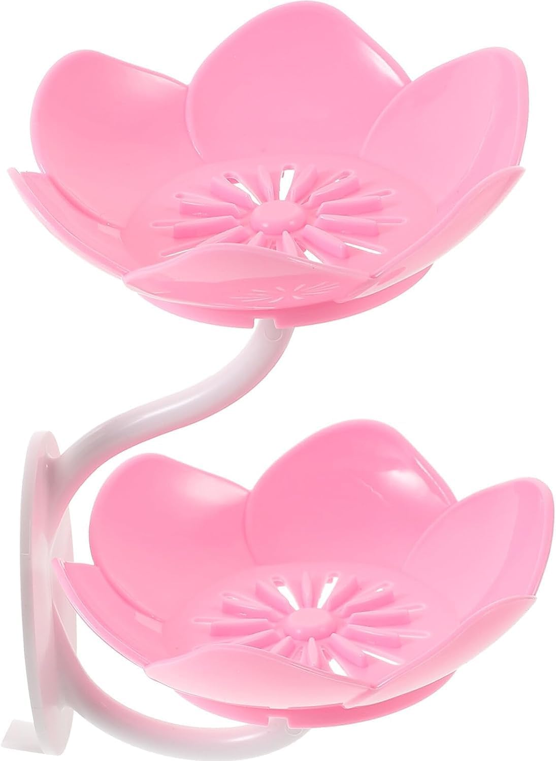 CSOK Adhesive for Layer No Shelf Kitchen Shape with Double Cup Draining Saver Soap Lotus Flower Sink Rack Double-Layer Storage Self- Type Slip Hanging Suction Bathroom Removable (B0CJRQS15T) Amazon Price History, Amazon Price Tracker