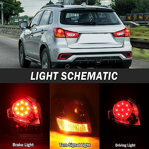 Clidr Outer Tail Light For Mitsubishi Outlander Sport Asx Rvr 2011-2019 Rear Lamp Driver Side 8330B195 #TOP2