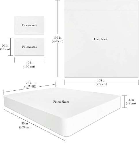 Miniatura 3 de FBTS Basic Juego de sábanas para cama de tamaño King, juego de sábanas de microfibra sedosas y transpirables, con bolsillo profundo de 18 pulgadas,