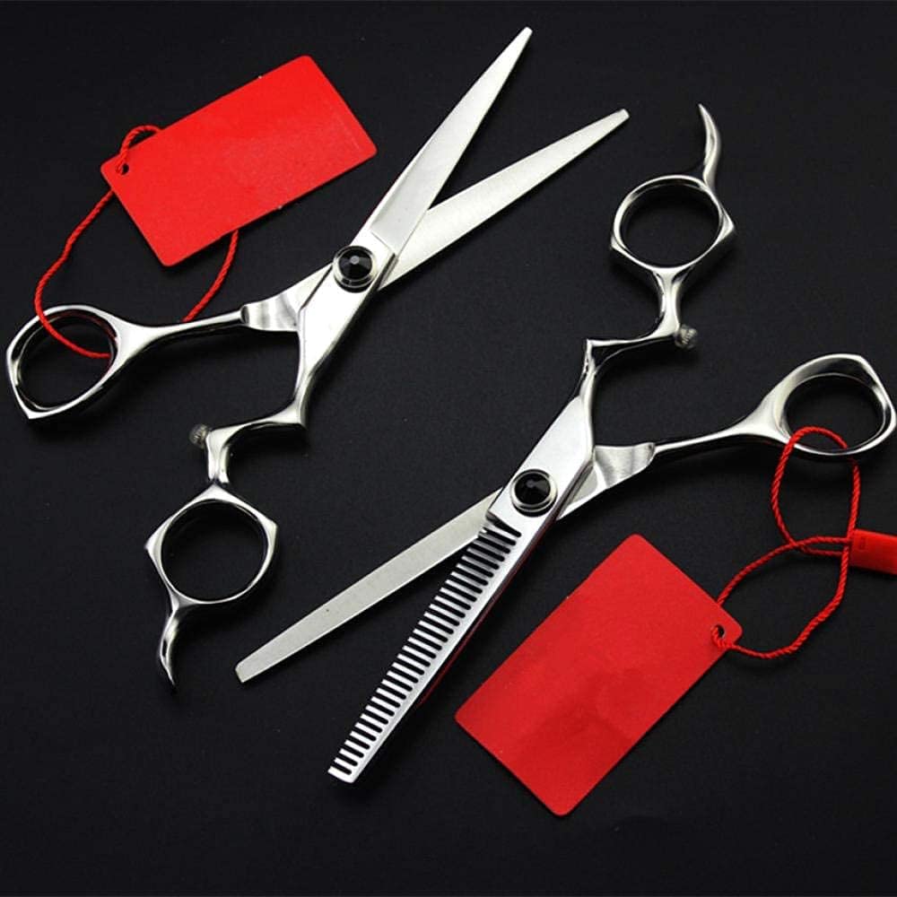 Ciseaux à Cheveux 440c de 15 cm (6 Pouces) pour effiler, Couper Les Cheveux, Maquillage, Outils de Coiffure, Tondeuse