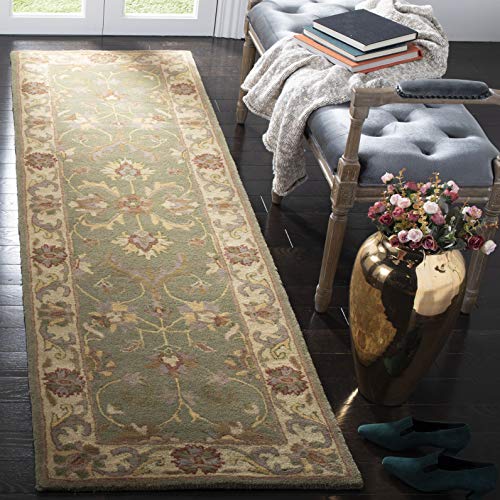 SAFAVIEH Heritage Collection Runner Rug - 2'3" x 16', Green