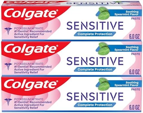Colgate Sensitive Toothpaste, Complete Protection, Mint - 6 Ounce...
