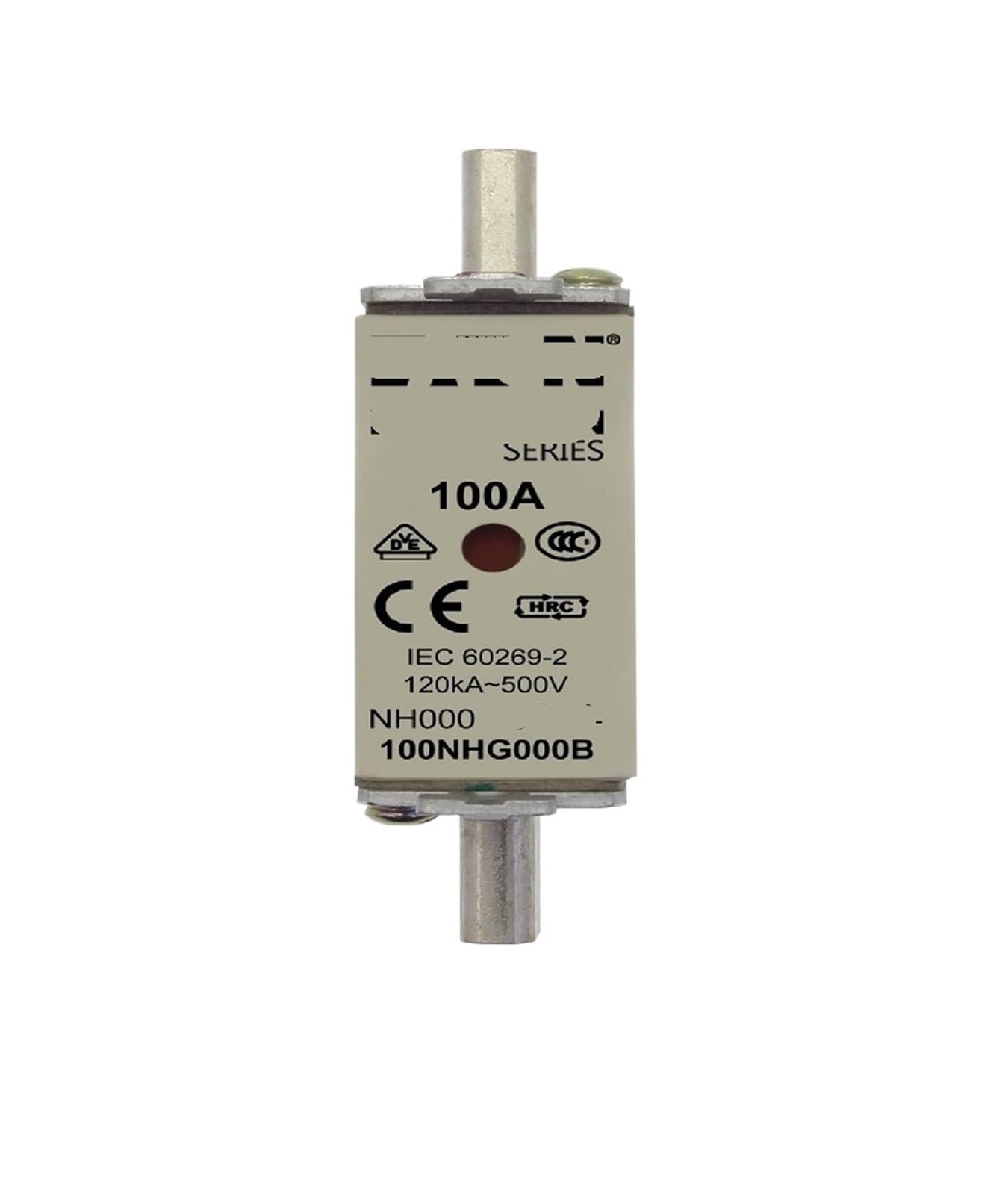 Fusible 160A NH00 500V gL gG HPC pour protection armoire electrique triphasee