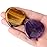 YATOJUZI Thumb Worry Stone for Anxiety Healing Crystals Sets Amethyst Tiger\'s Eye Heart Gemstone Pocket Stones 2PCS Hand Carved Natural Crystal Stones Reiki Palm Stone for Meditation Therapy