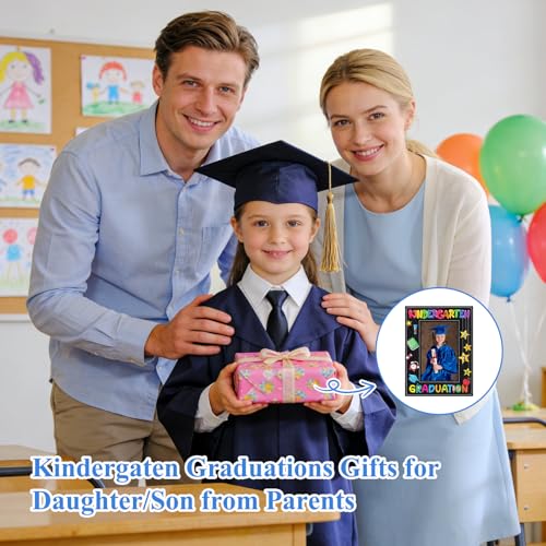 Image of FLYAB Kindergarten Graduation Picture Frame - 2026 Preschool Graduation Gift 4 x 6 Photo Frame My First Graduation Picture Frame Congratulation Kindergarten for Kids Girls Boys