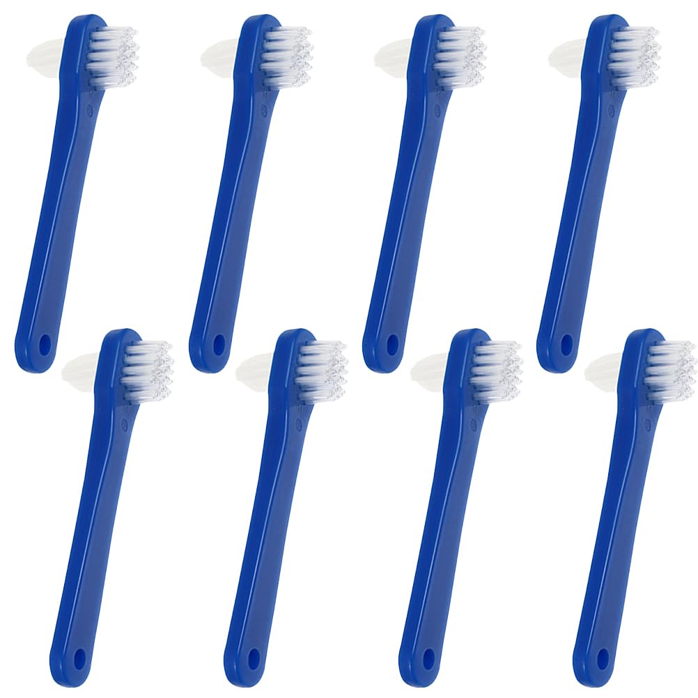 Cepillos Para Dentaduras Postizas 8 Uds Mini Cepillo De Limpieza Doble Cabezal Ergonomico Para Cuidado Bucal Y Limpieza Precisa De Prótesis
