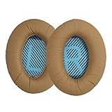 kwmobile Almohadillas compatibles con Bose Quietcomfort - 2X Almohadilla de Repuesto para Cascos y Auriculares en Cuero sintético