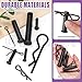 Swpeet 67Pcs 5 Sizes Clevis Pins with Cotter Pin Assortment Kit, Single Hole Flat Head Clevis Pins, R Pins, Hairpin, Cotter Pin, Split Pins Fitting Hole Location Pin Clips Fastener