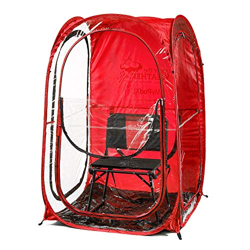 Under the Weather MyPod XL - Pop-Up Weather Pod, Protection from Cold, Wind and Rain - Red