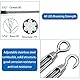 DECARETA 15M Edelstahlseil Drahtseil mit Spannschloss Stahlseil Outdoor Lights Hanging Kit Kauschen Klemmen Drahtseilklemme